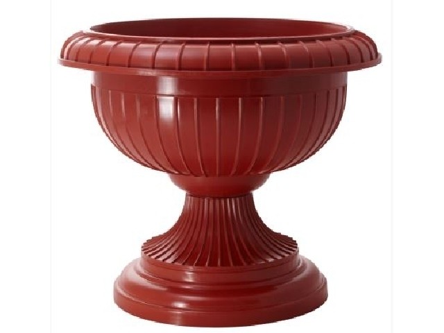 Вазон на ножке большой D 395 мм терракотовый 1451